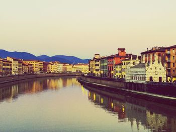 View of buildings at waterfront