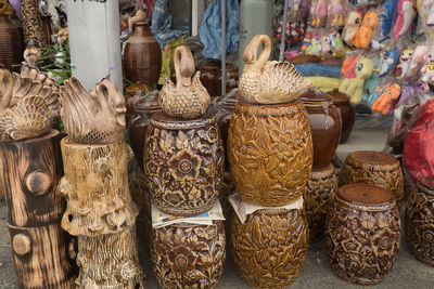 Close-up of various for sale in market