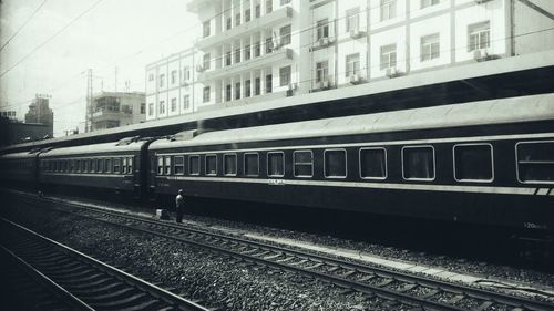 Railroad station platform