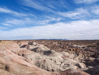 Scenic view of dramatic landscape against sky