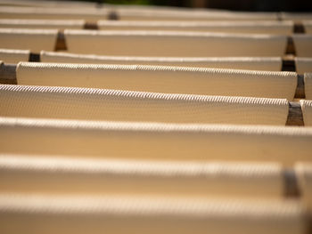 Close-up of wooden equipment