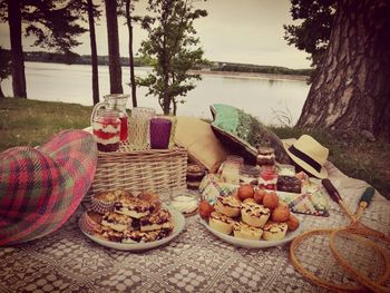 Close-up of food on table