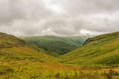 Scenic view of landscape against sky
