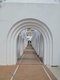 Empty corridor in building