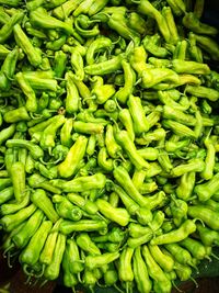 High angle view of vegetables for sale at market stall