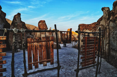 View of old building against sky