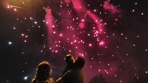 People enjoying at night