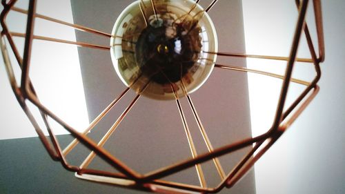 Close up of electric lamp