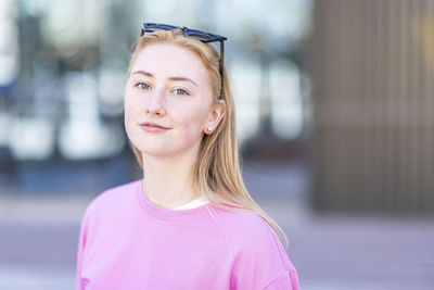 Portrait of beautiful woman