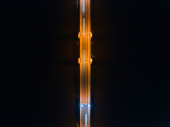 View of illuminated building at night