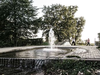 Fountain in park