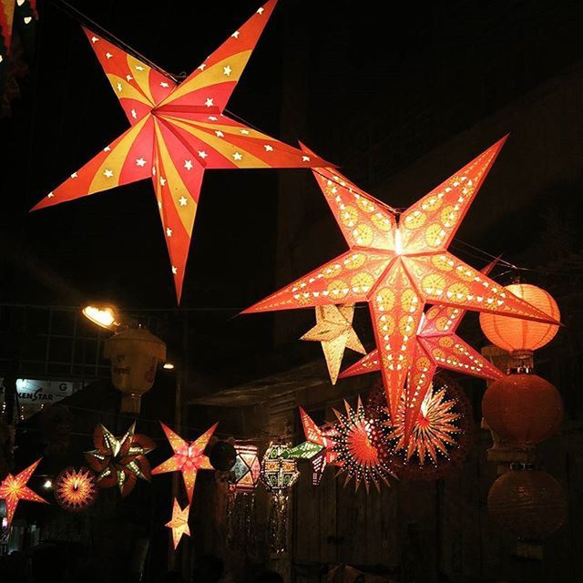 night, illuminated, celebration, red, star shape, tradition, decoration, christmas, religion, christmas decoration, cultures, low angle view, indoors, traditional festival, christmas lights, hanging, decor, spirituality, no people