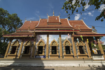 Facade of temple building
