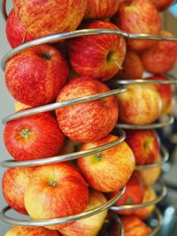 Full frame shot of apples in market