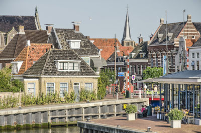 The old town of harlingen, the netherlands