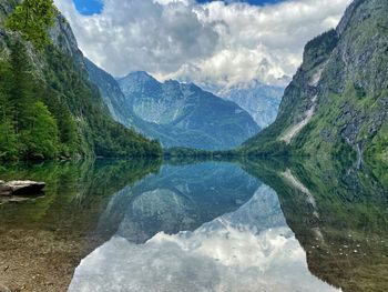 Water reflection, obersee, bavaria 