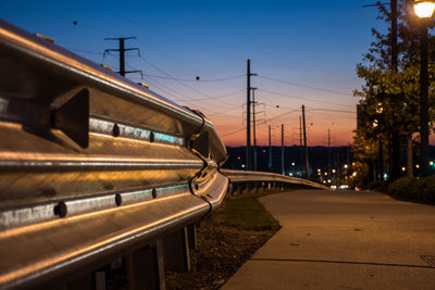 Railroad tracks against sky