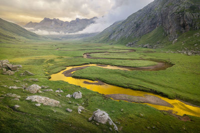 Scenic view of landscape against sky