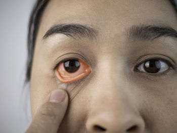 Close-up portrait of human eye