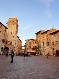 Low angle view of historical building against clear sky
