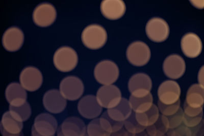 Defocused image of lights