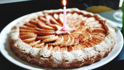 Close-up of cake on plate