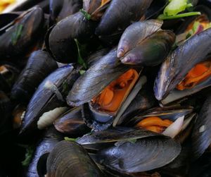 Close-up of fish for sale in market