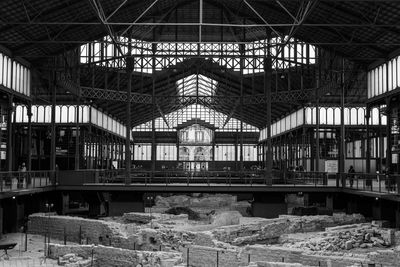 Interior of abandoned factory