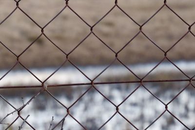 Full frame shot of chainlink fence