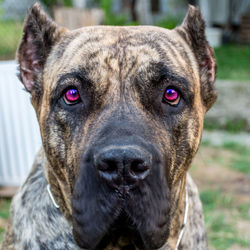 Close-up portrait of dog
