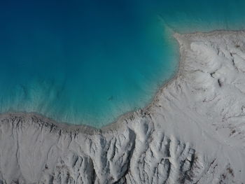 High angle view of sea shore