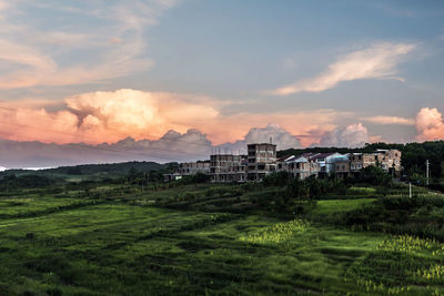 Scenic view of landscape against sky