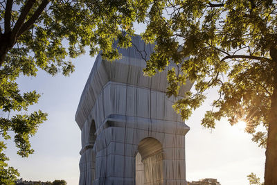 Low angle view of historical building