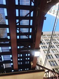 Low angle view of modern building against sky