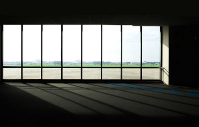 Glass window of building