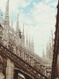 High section of built structure against the sky