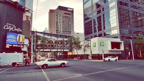 View of city street