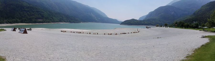 Panoramic view of beach against sky