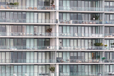 Full frame shot of glass building