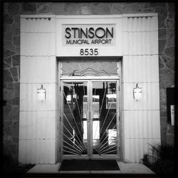 Information sign in front of building