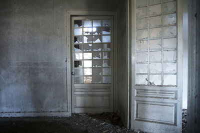 Interior of abandoned house