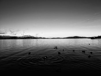 View of lake against sky