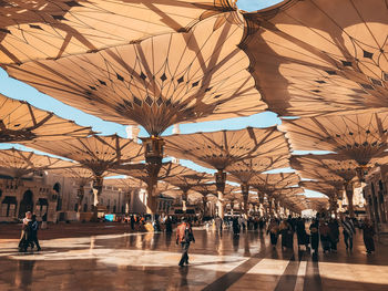 People walking in city