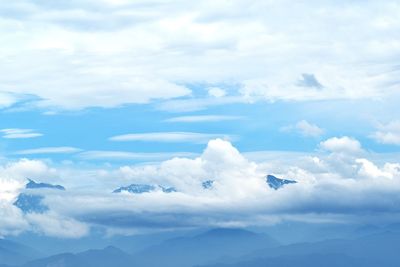 Low angle view of cloudscape against sky