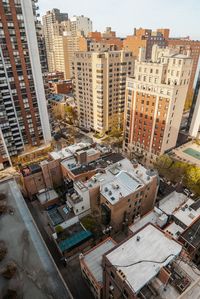 High angle view of city