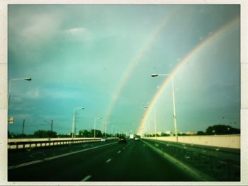 Road passing through highway