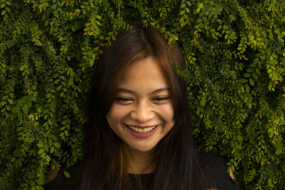 Portrait of a smiling young woman