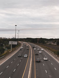 View of highway against sky