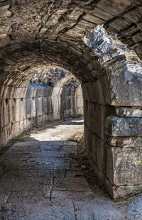 Archway of old building