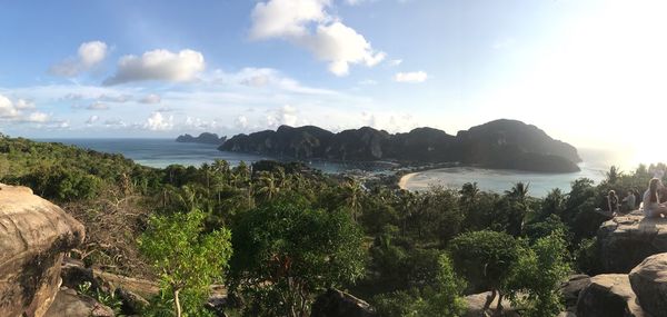 Panoramic shot of sea against sky